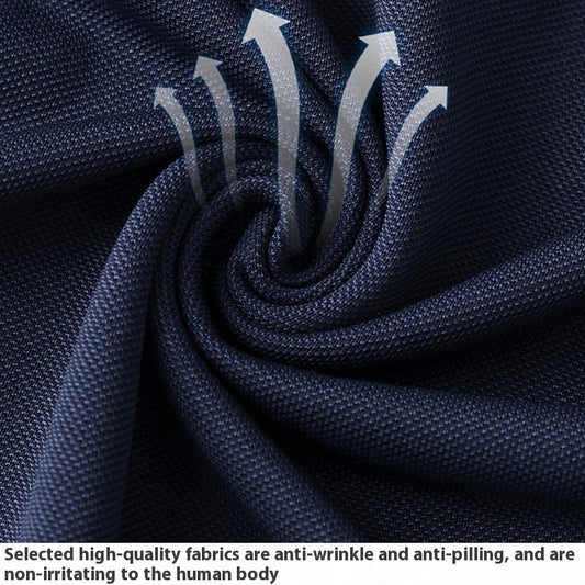 Men's And Women's Business Work Clothes Lapel T-shirt