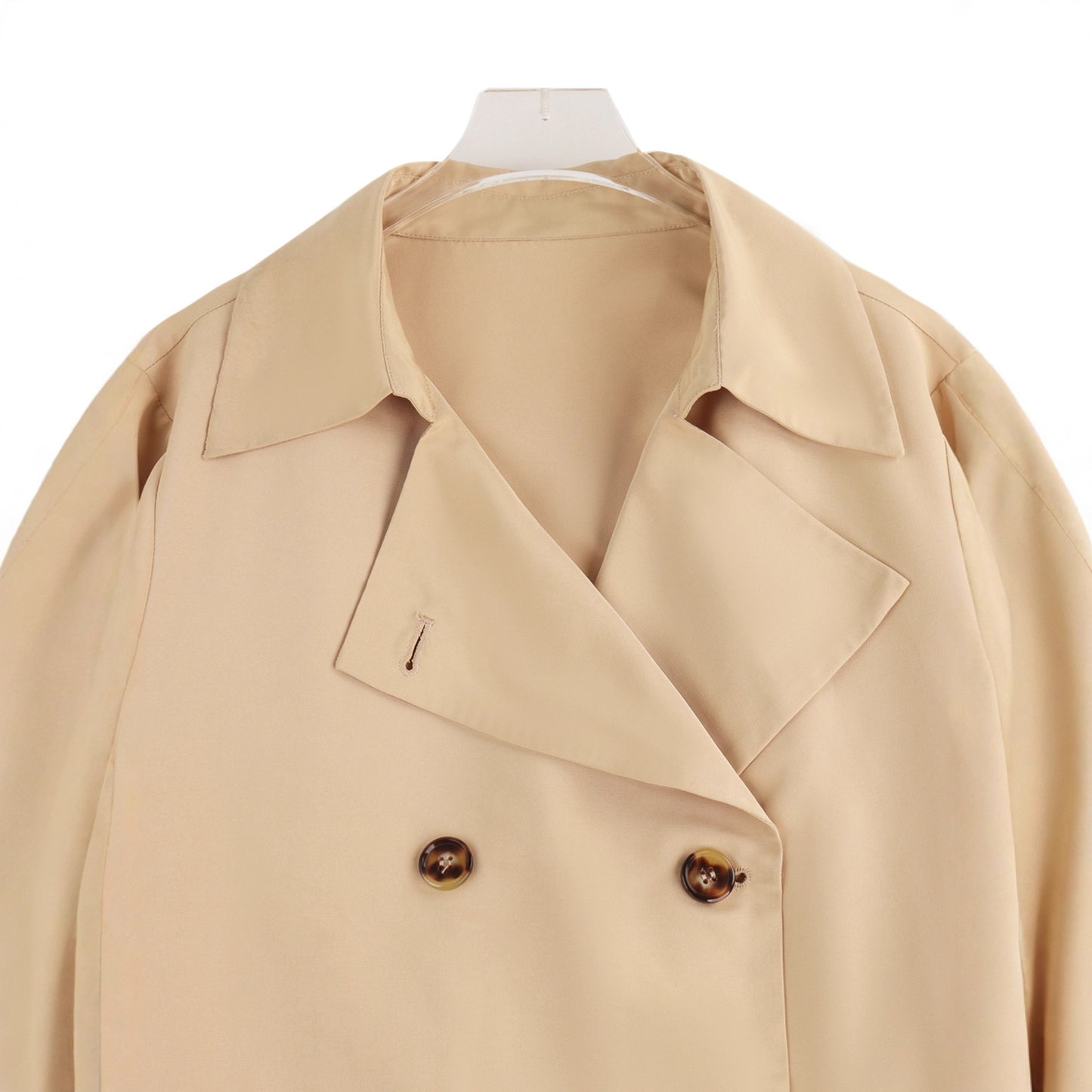 Double Breasted Plus-sized Loose Overknee Trench Coat