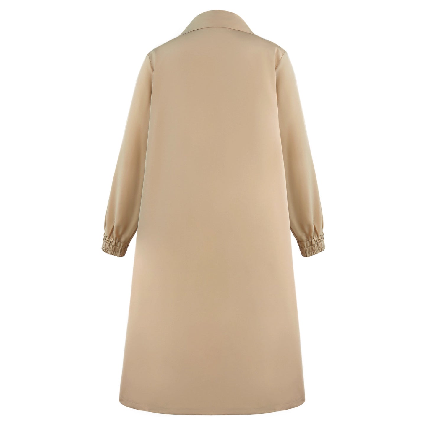 Double Breasted Plus-sized Loose Overknee Trench Coat