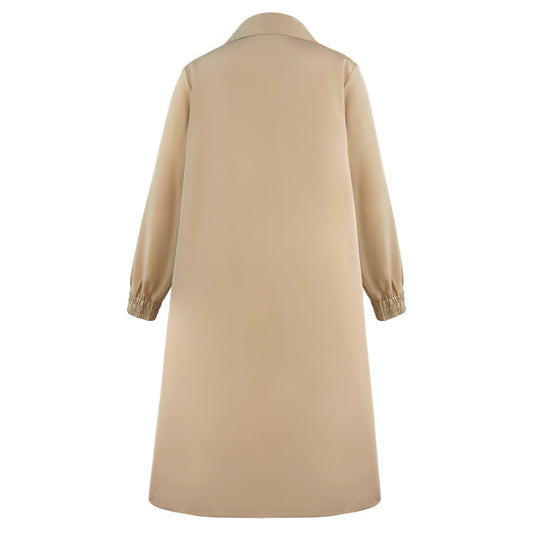 Double Breasted Plus-sized Loose Overknee Trench Coat