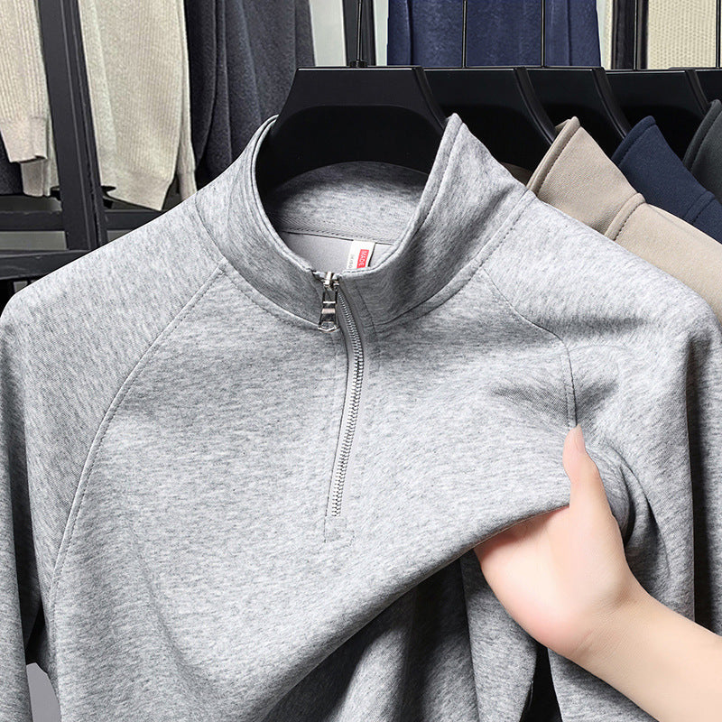 Fashion Stand Collar Cotton Men's Sweater