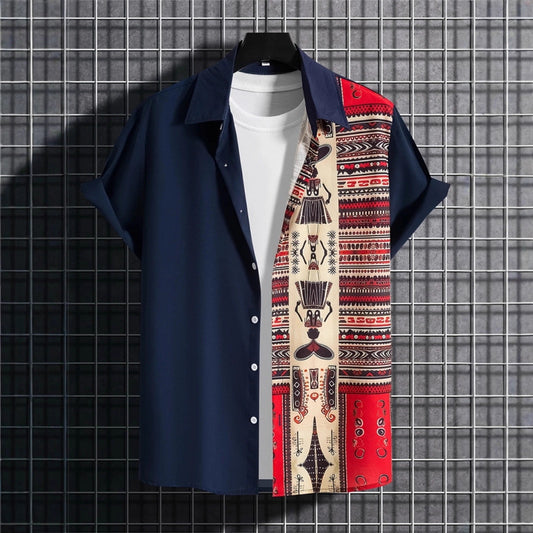 Men's 3D Printed All-matching Retro Fashion Shirt