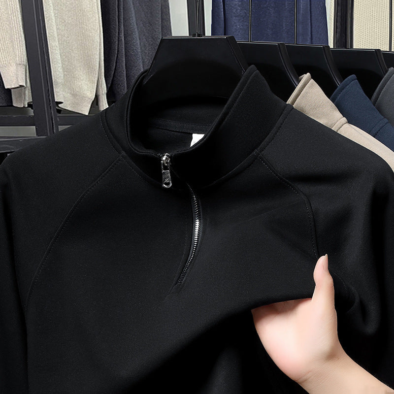 Fashion Stand Collar Cotton Men's Sweater