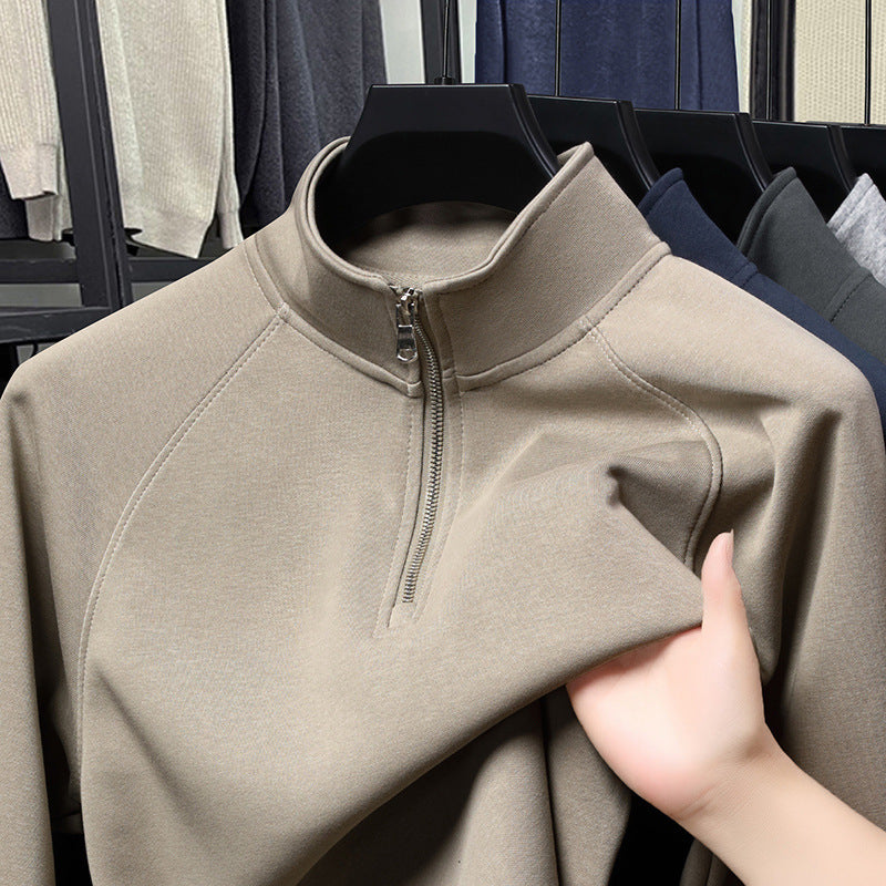 Fashion Stand Collar Cotton Men's Sweater